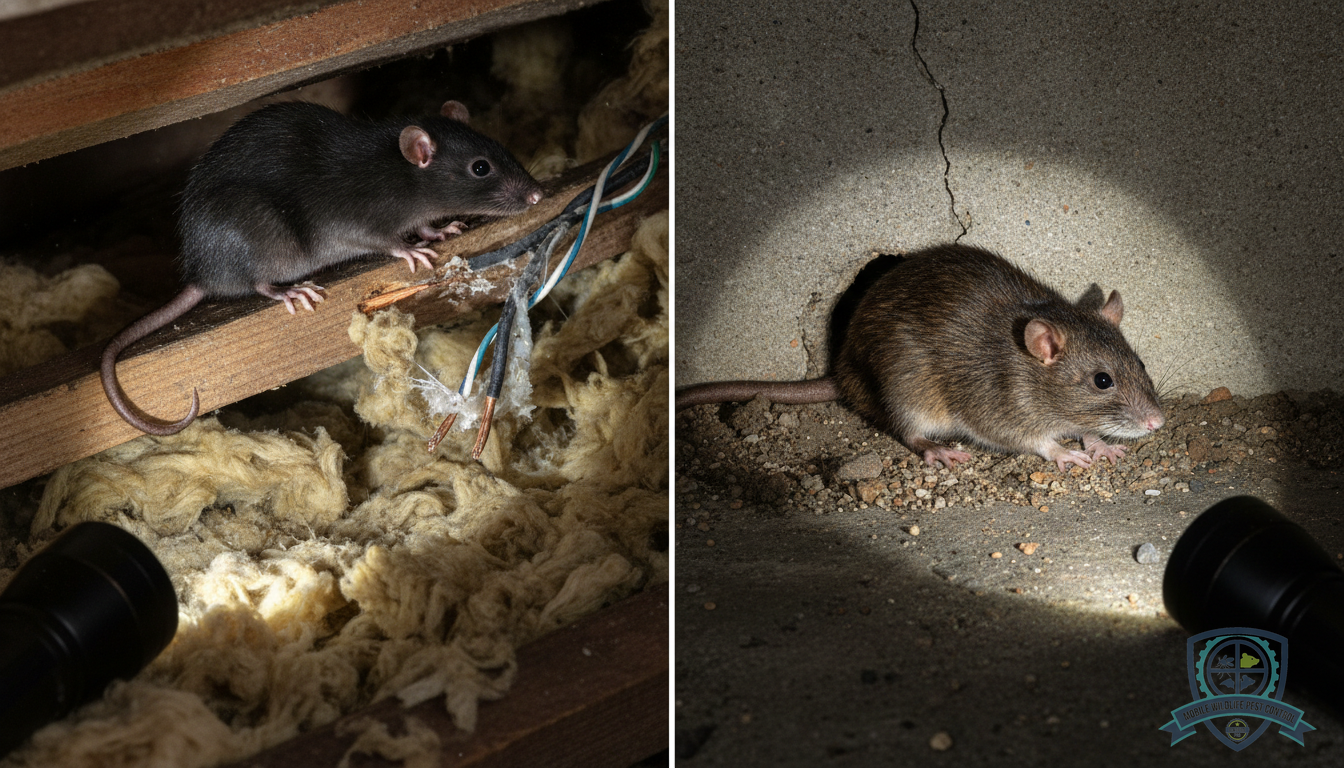 Roof Rats and Norway Rats in Mobile, AL: How to Tell the Difference and Get Rid of Both
